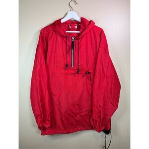 VINTAGE 90s | MARLBORO‎ Adventure Team 1/4 Zip Packable Anorak Jacket sz L Adult